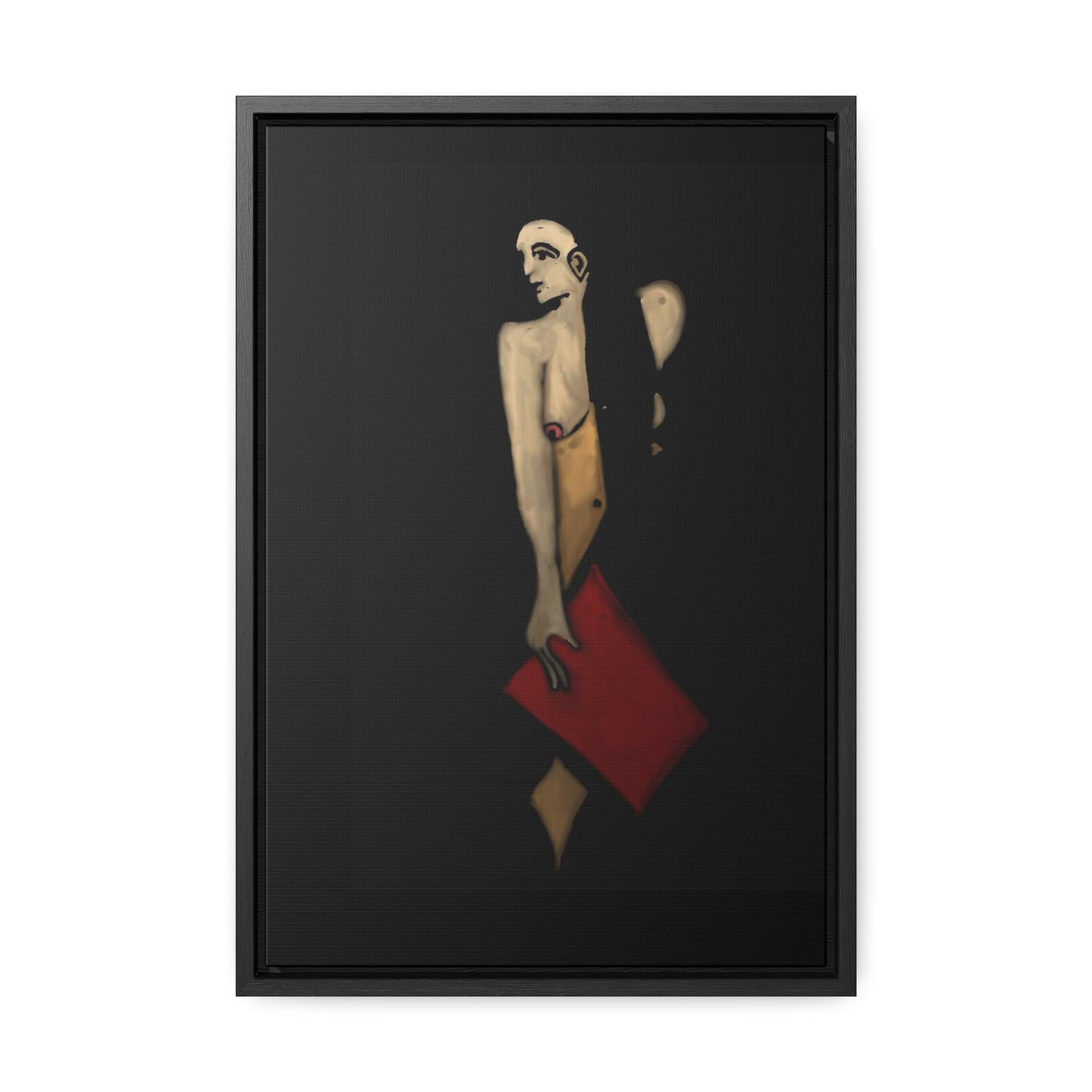 The Shadow Woman, Original Eduard Pavel, Gallery Canvas Wraps, Vertical Frame