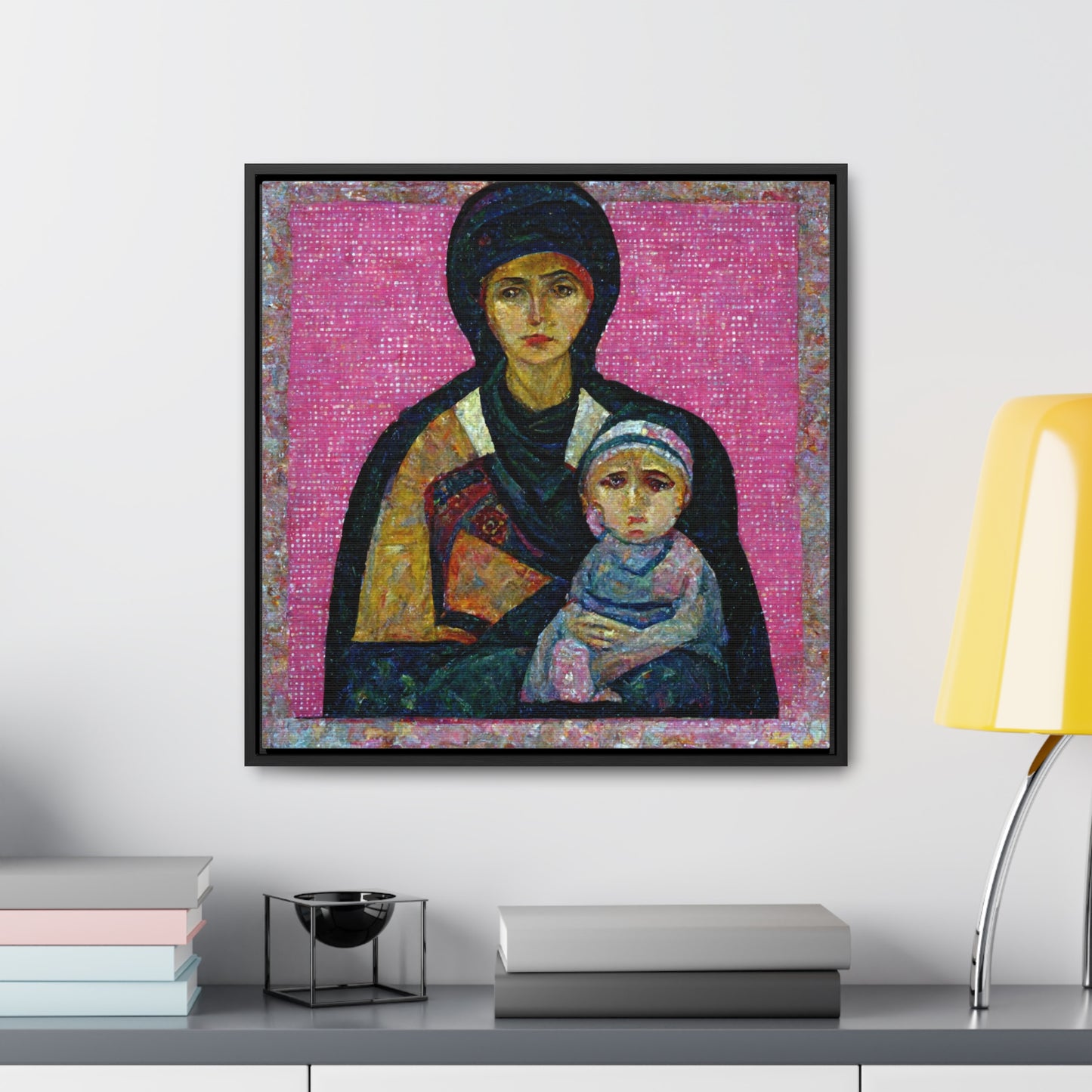 Mary and the Child 12, Valentinii, Gallery Canvas Wraps, Square Frame