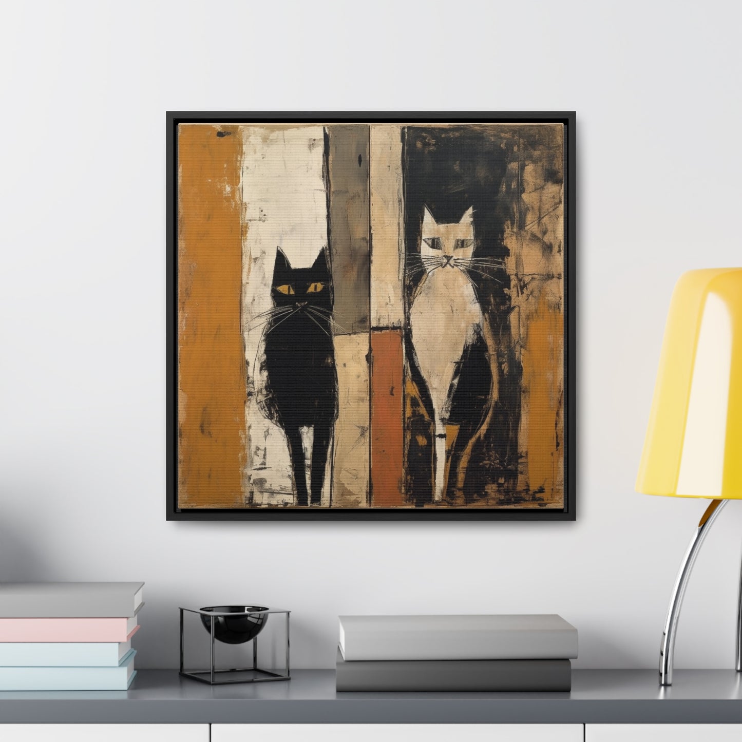 Cat 9, Gallery Canvas Wraps, Square Frame