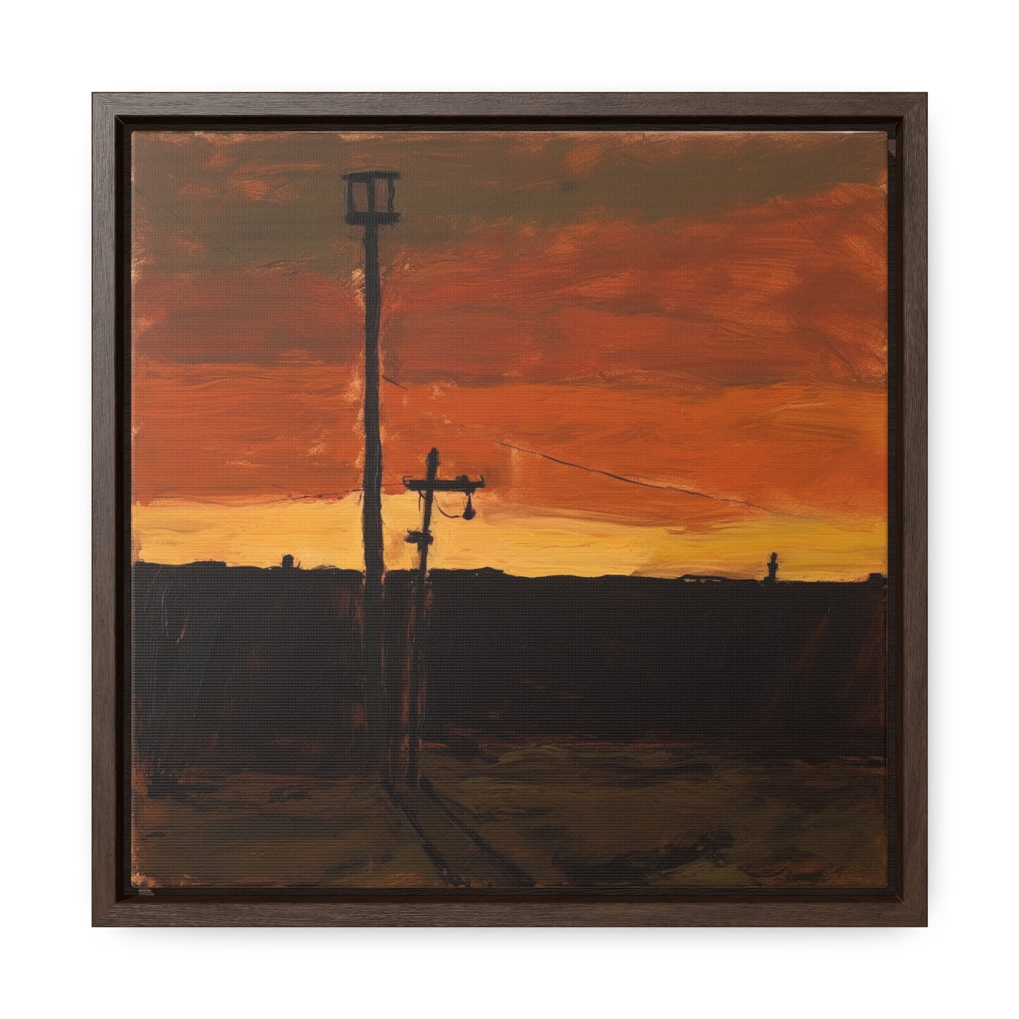 Land of the Sun 77, Valentinii, Gallery Canvas Wraps, Square Frame