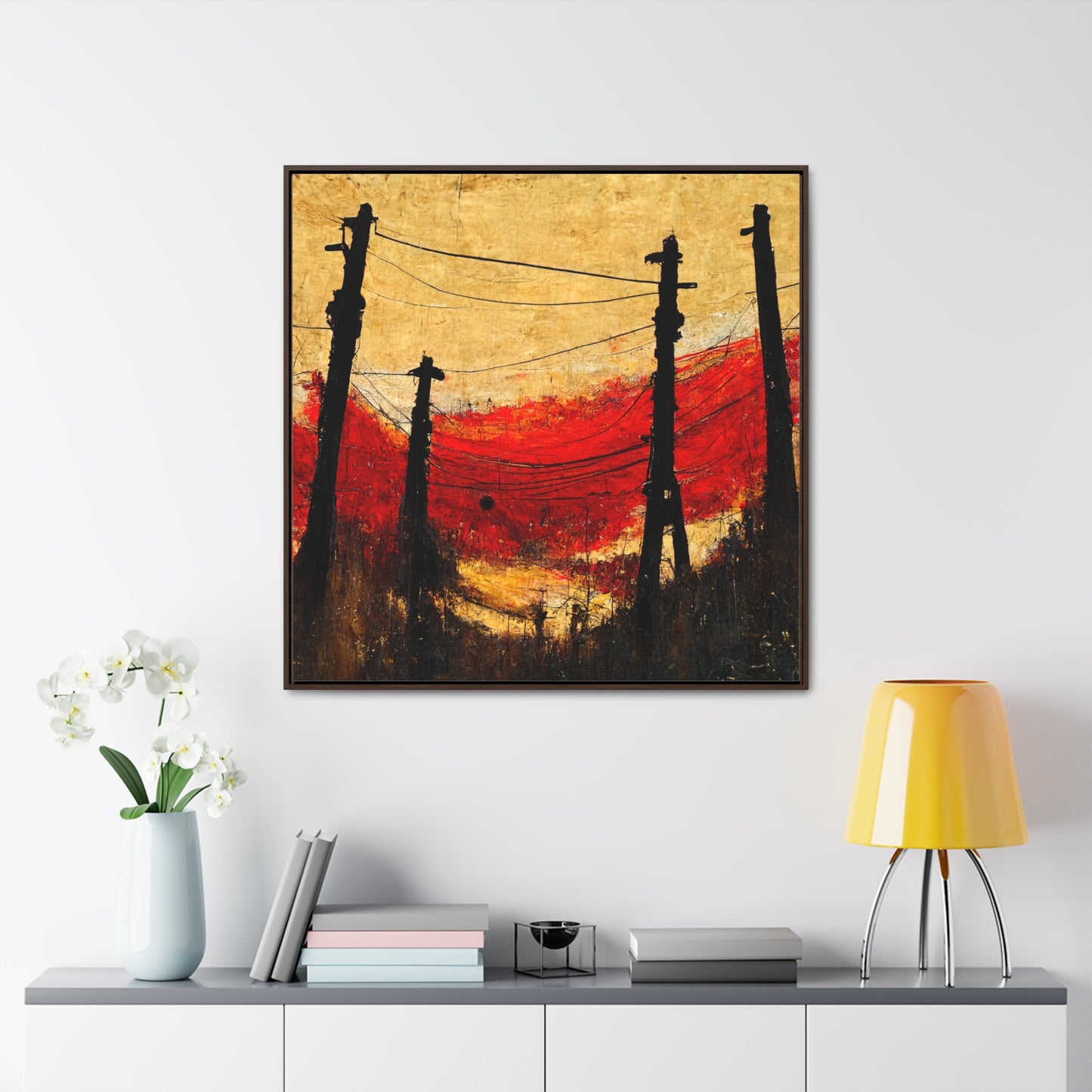 Land of the Sun 22, Valentinii, Gallery Canvas Wraps, Square Frame