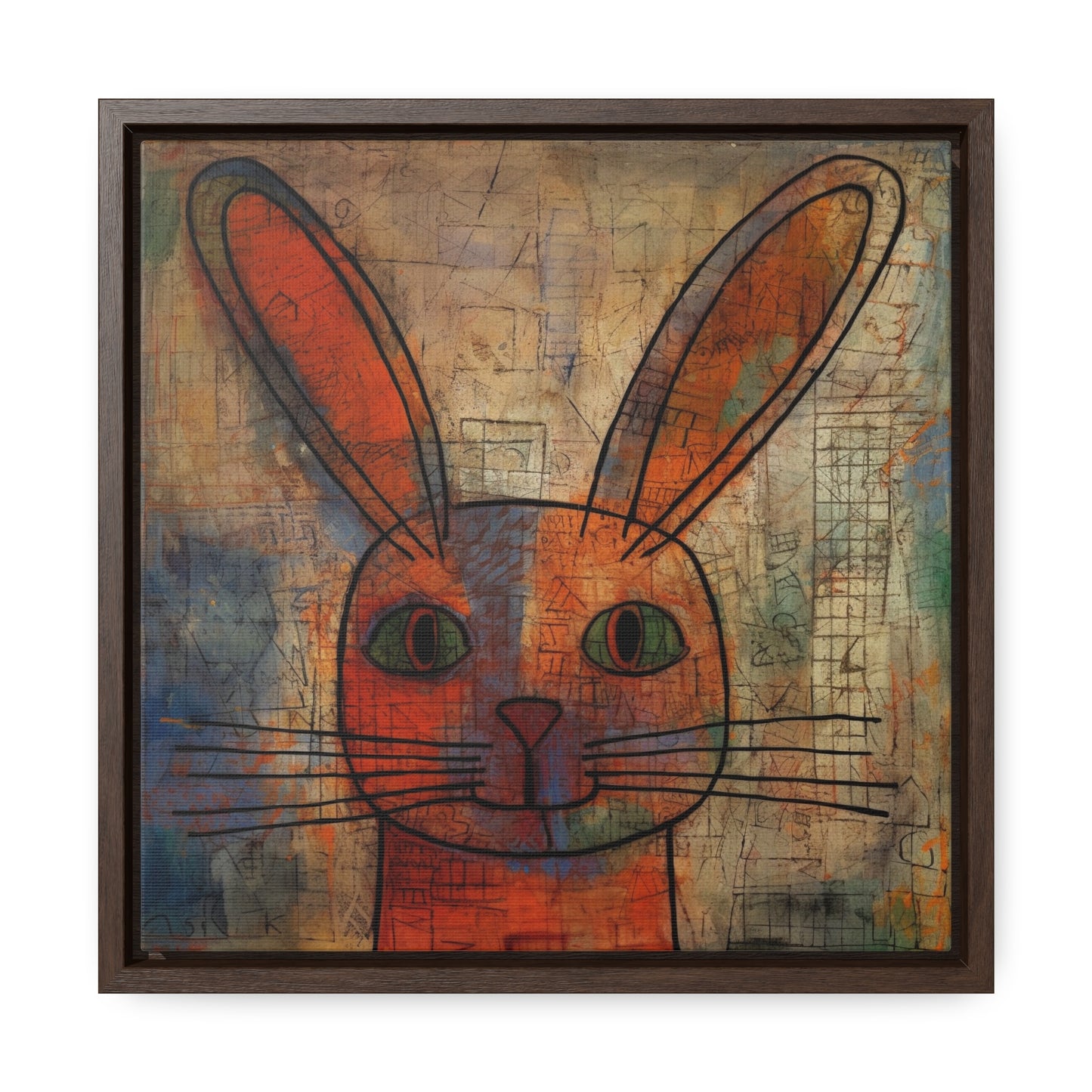 Rabbit 2, Gallery Canvas Wraps, Square Frame