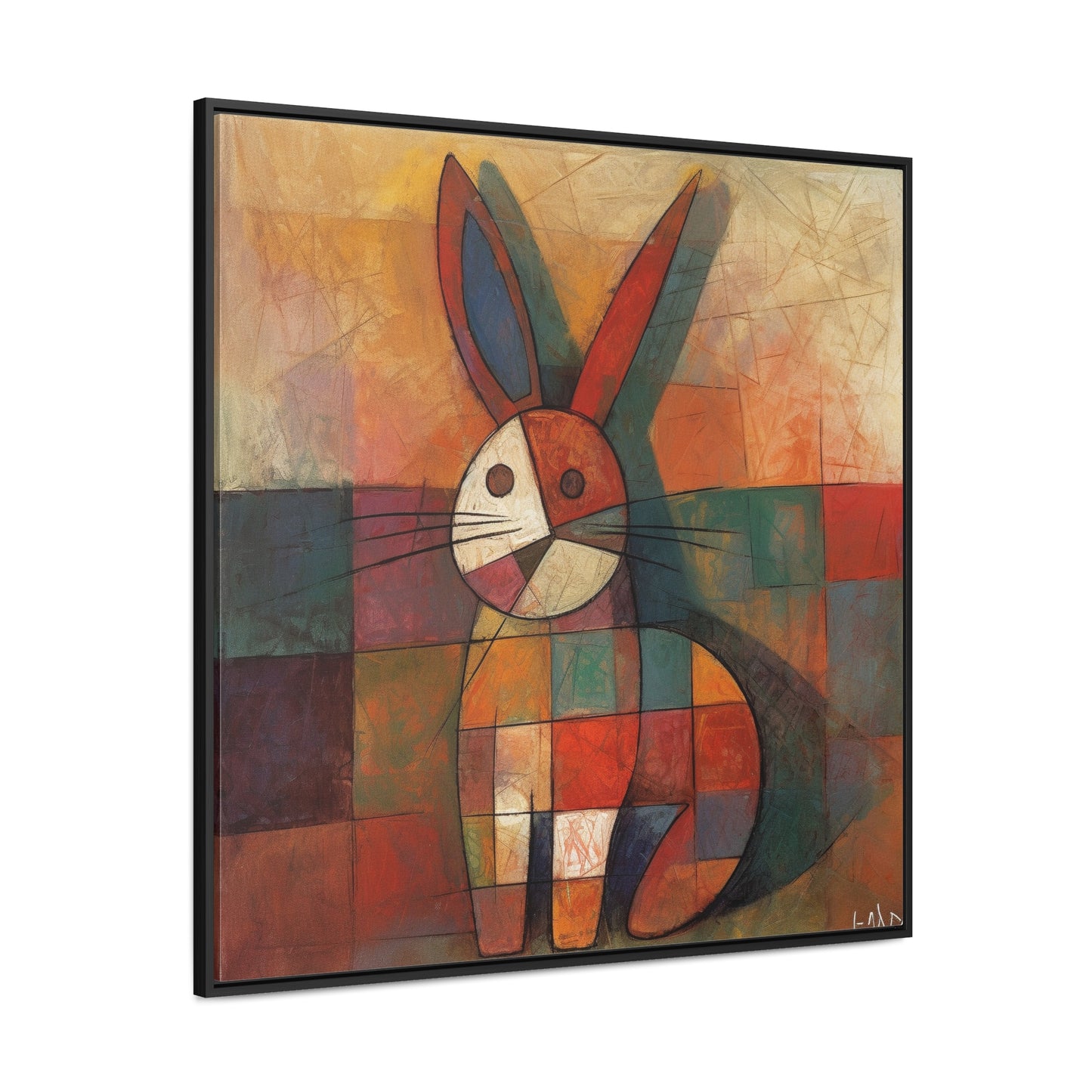 Rabbit 25, Gallery Canvas Wraps, Square Frame