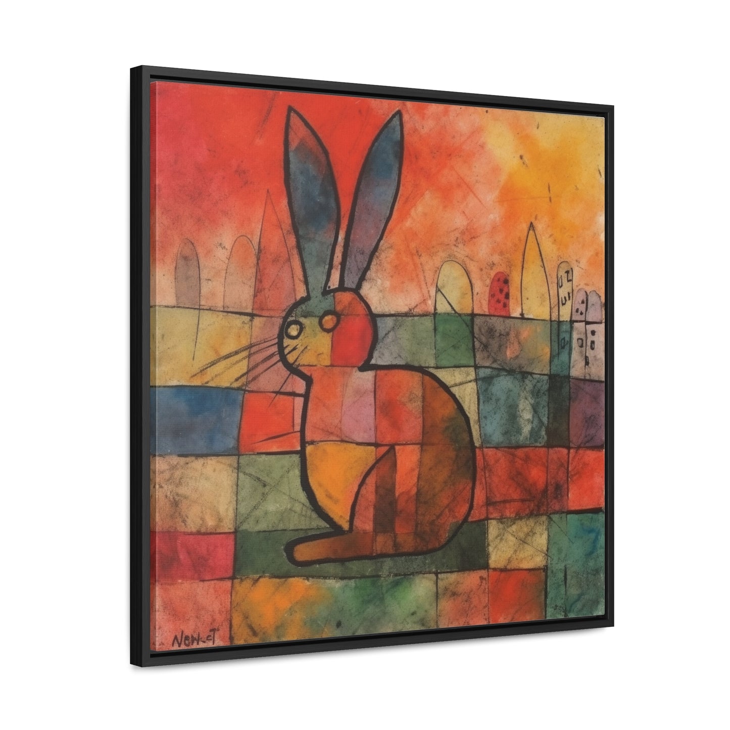 Rabbit 39, Gallery Canvas Wraps, Square Frame