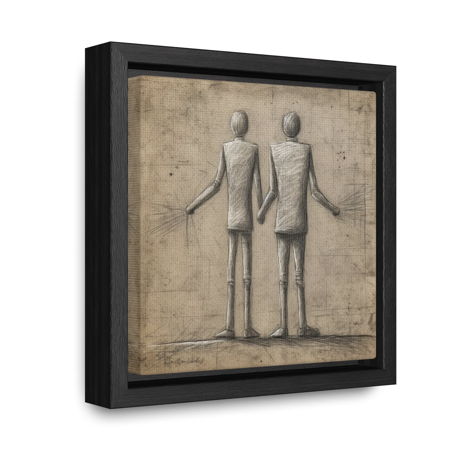 The Courage of Vulnerability 9, Valentinii, Gallery Canvas Wraps, Square Frame