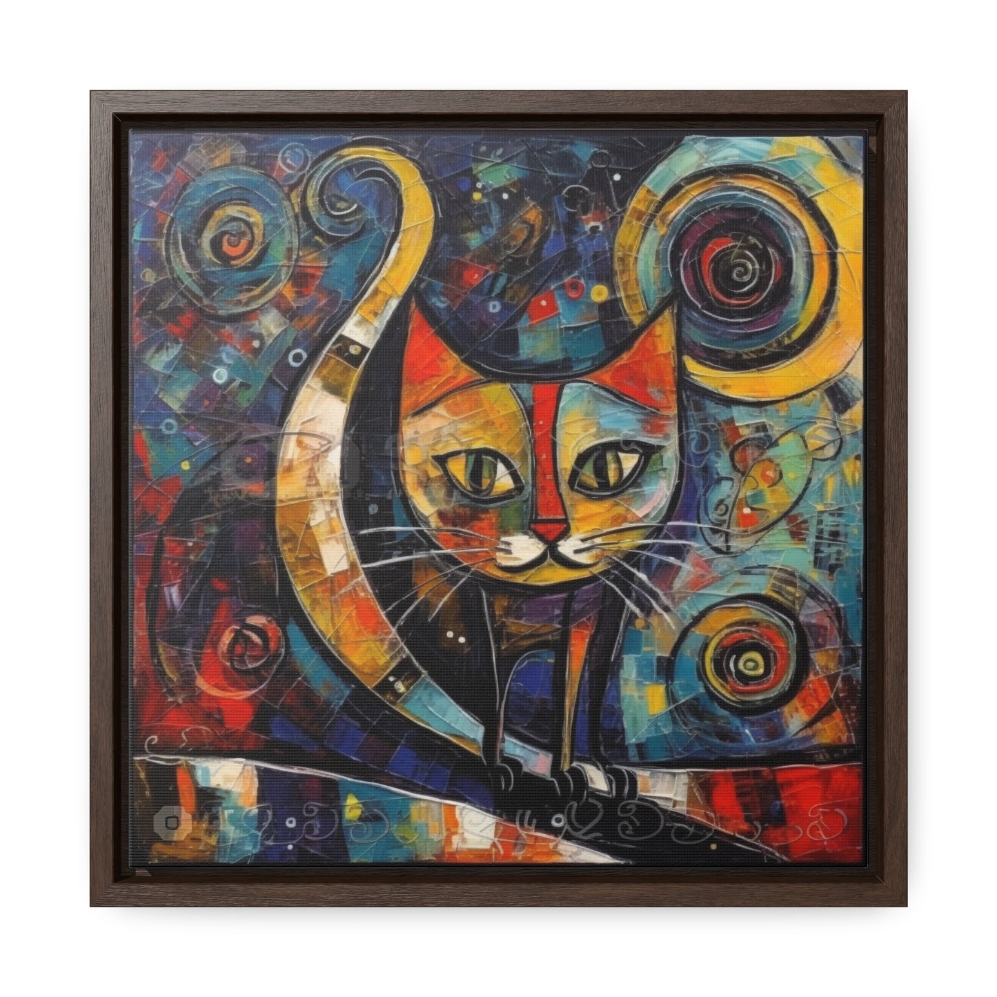 Cat 118, Gallery Canvas Wraps, Square Frame