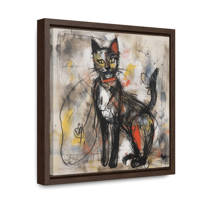 Cat 60, Gallery Canvas Wraps, Square Frame