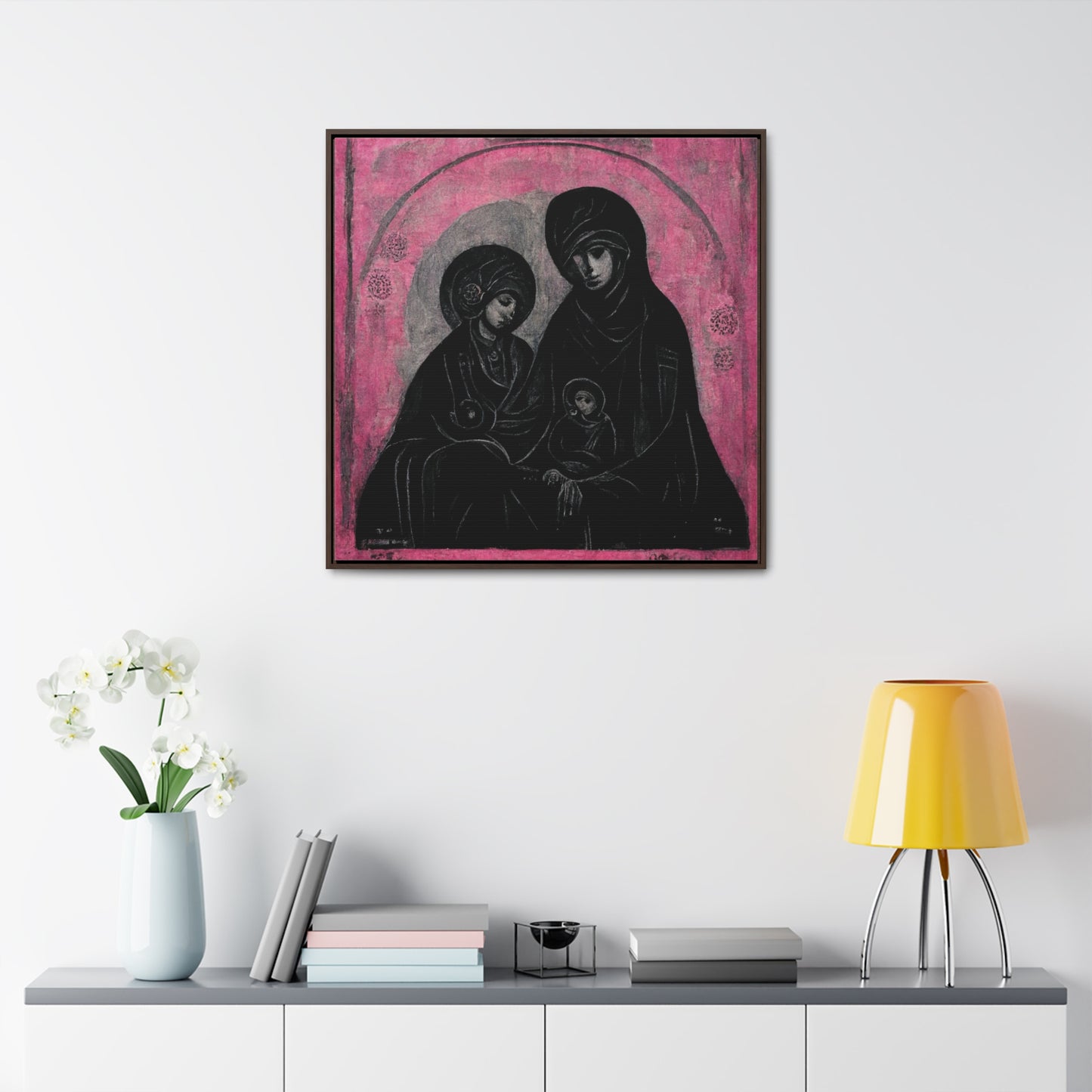 Mary and the Child 9, Valentinii, Gallery Canvas Wraps, Square Frame