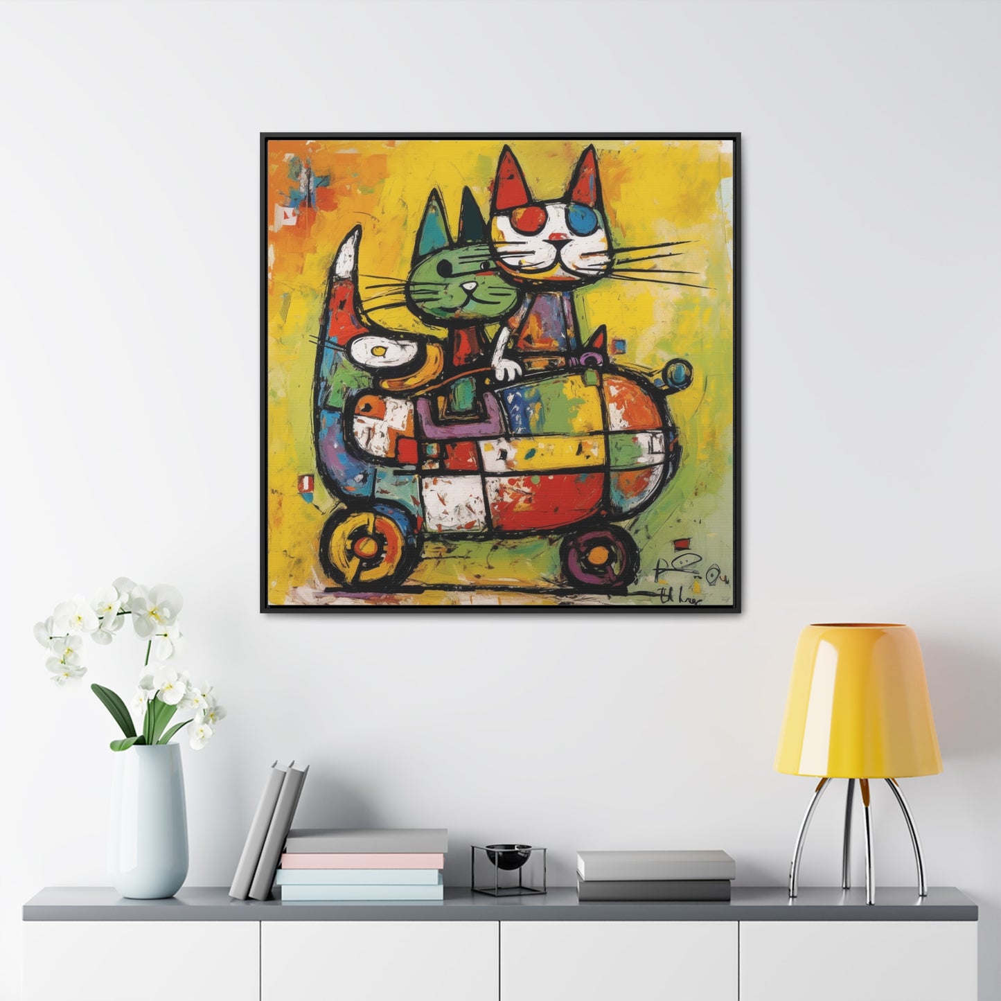 Cat 116, Gallery Canvas Wraps, Square Frame