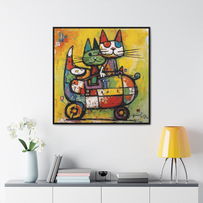 Cat 116, Gallery Canvas Wraps, Square Frame