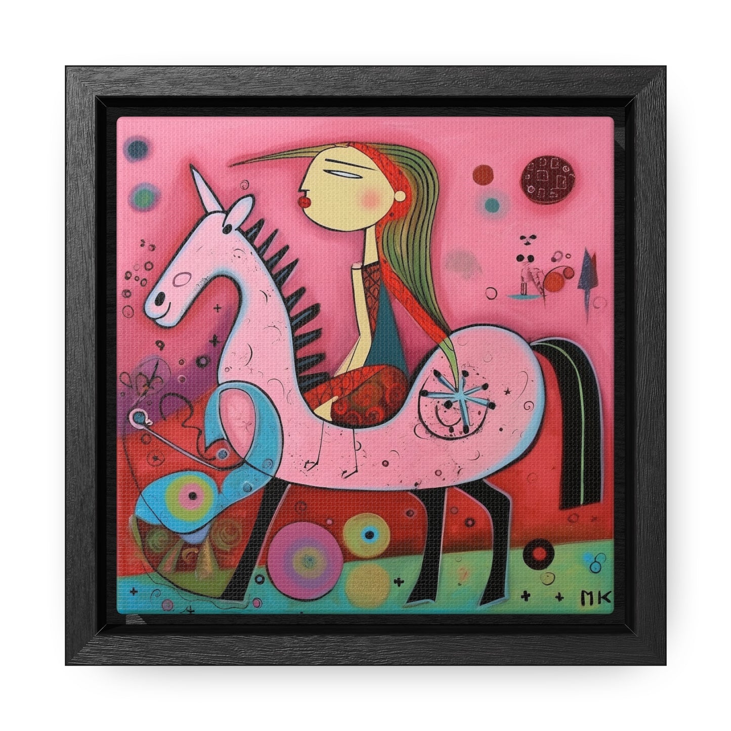 The Dreams of the Child 61, Gallery Canvas Wraps, Square Frame