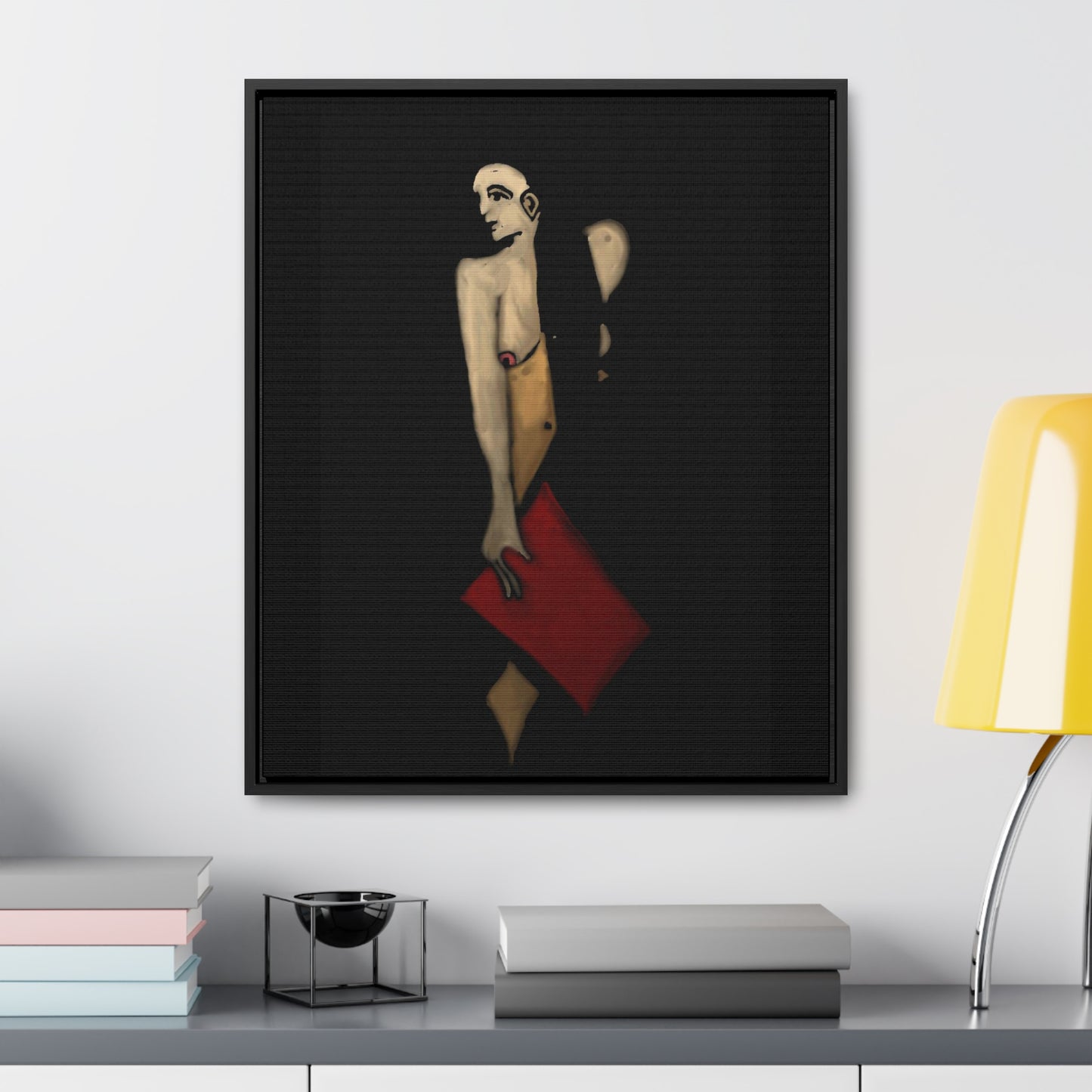 The Shadow Woman, Original Eduard Pavel, Gallery Canvas Wraps, Vertical Frame