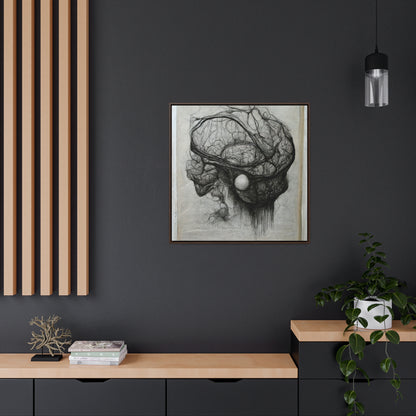 Brain 60, Valentinii, Gallery Canvas Wraps, Square Frame