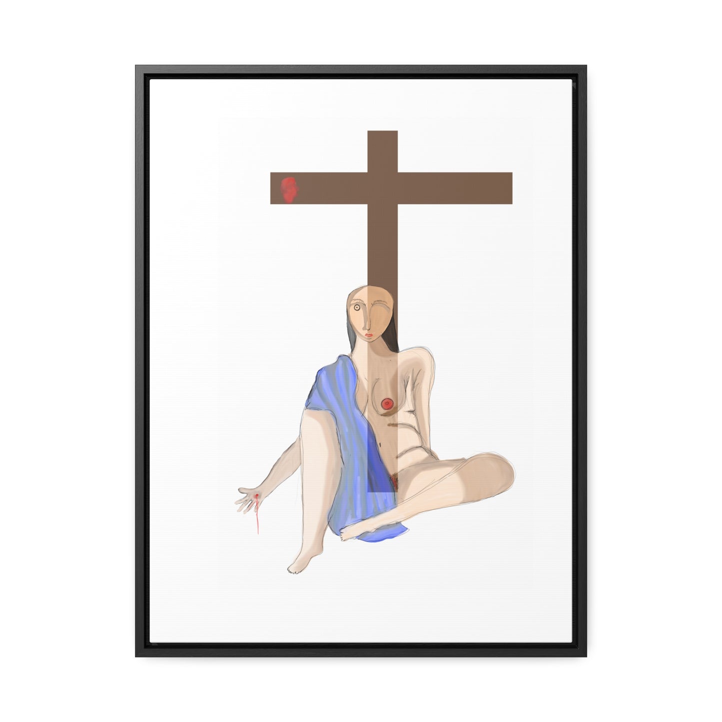 Cross, Original Eduard Pavel, Gallery Canvas Wraps, Vertical Frame