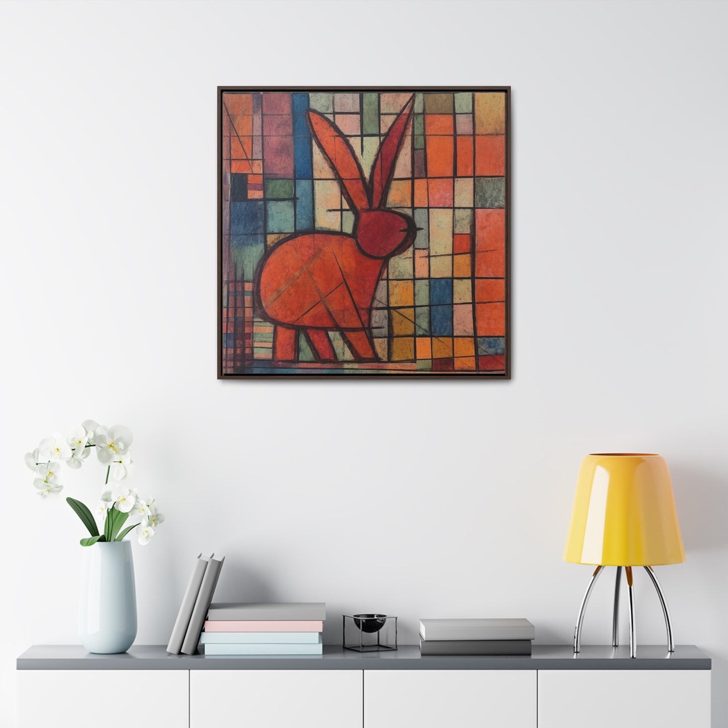 Rabbit 38, Gallery Canvas Wraps, Square Frame