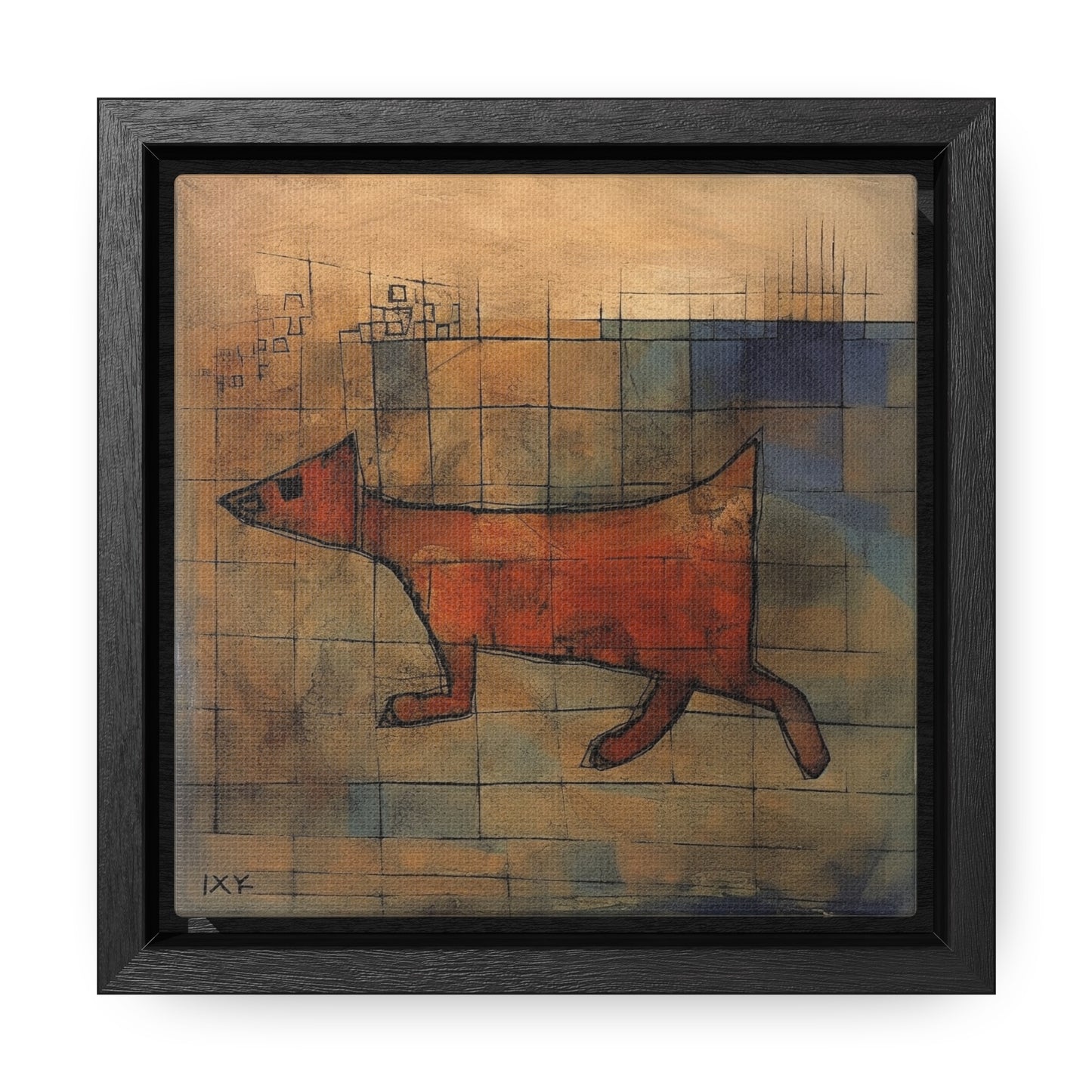 V Dog 11, Gallery Canvas Wraps, Square Frame