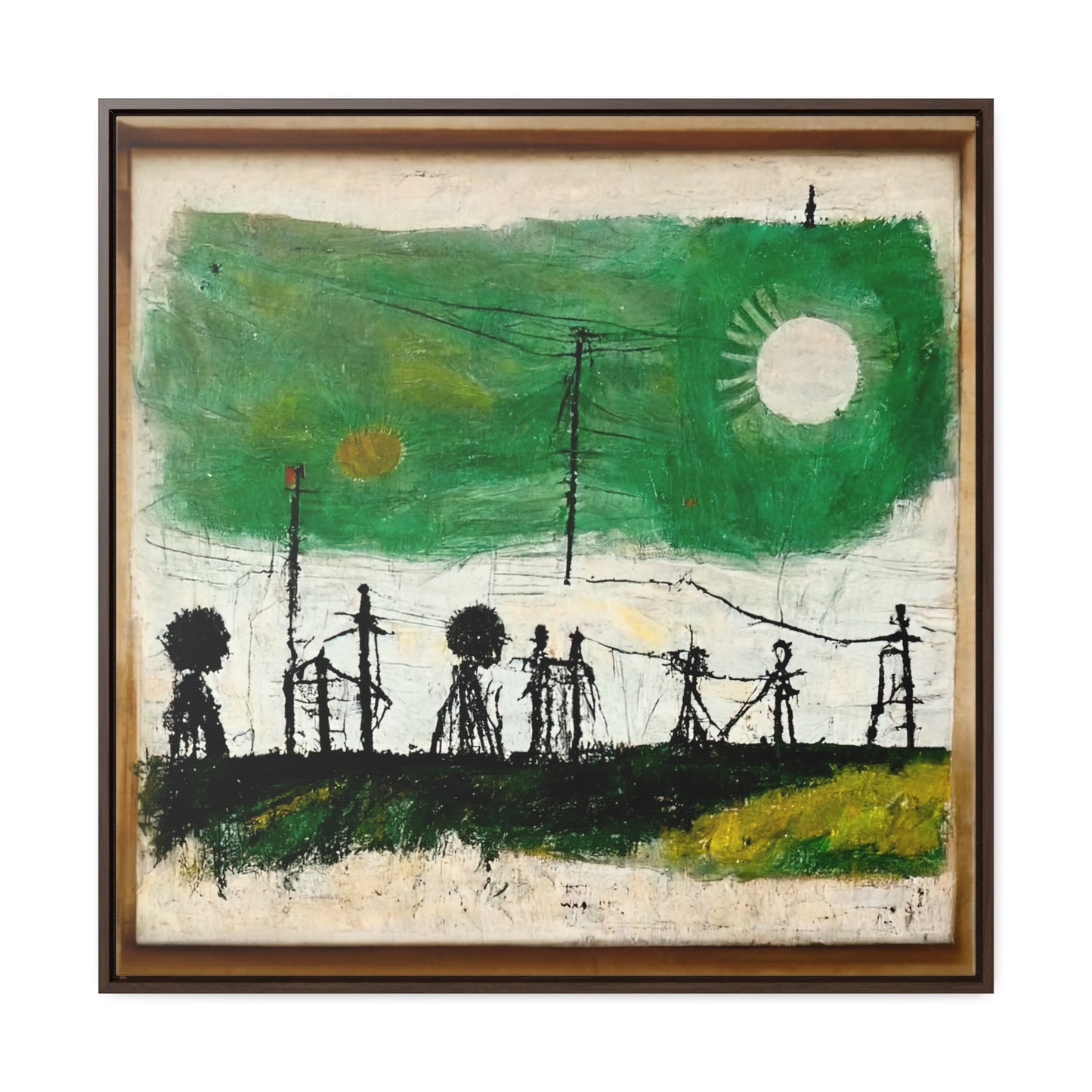 Land of the Sun 34, Valentinii, Gallery Canvas Wraps, Square Frame