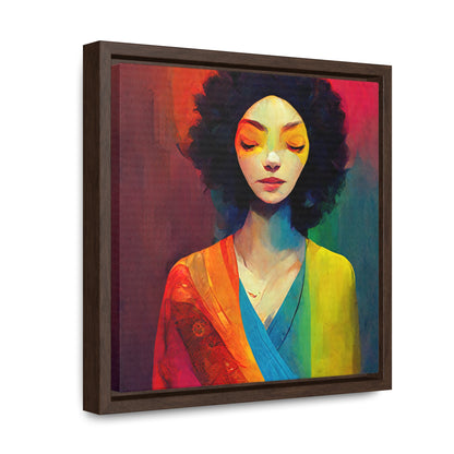 Lady's faces 17, Valentinii, Gallery Canvas Wraps, Square Frame