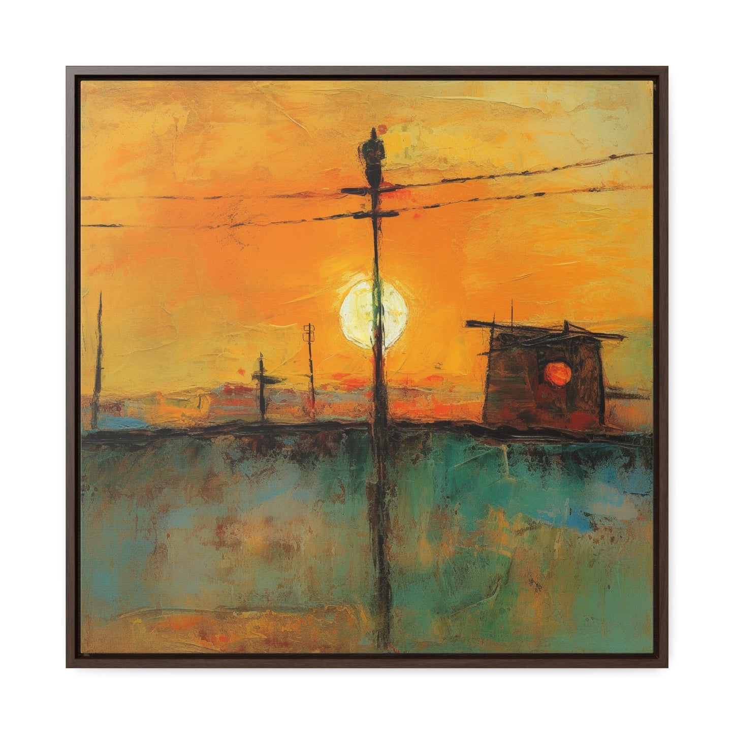 Land of the Sun 50, Valentinii, Gallery Canvas Wraps, Square Frame