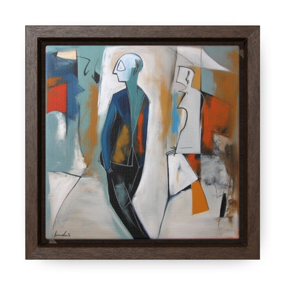 Sad Man 21, Valentinii, Gallery Canvas Wraps, Square Frame