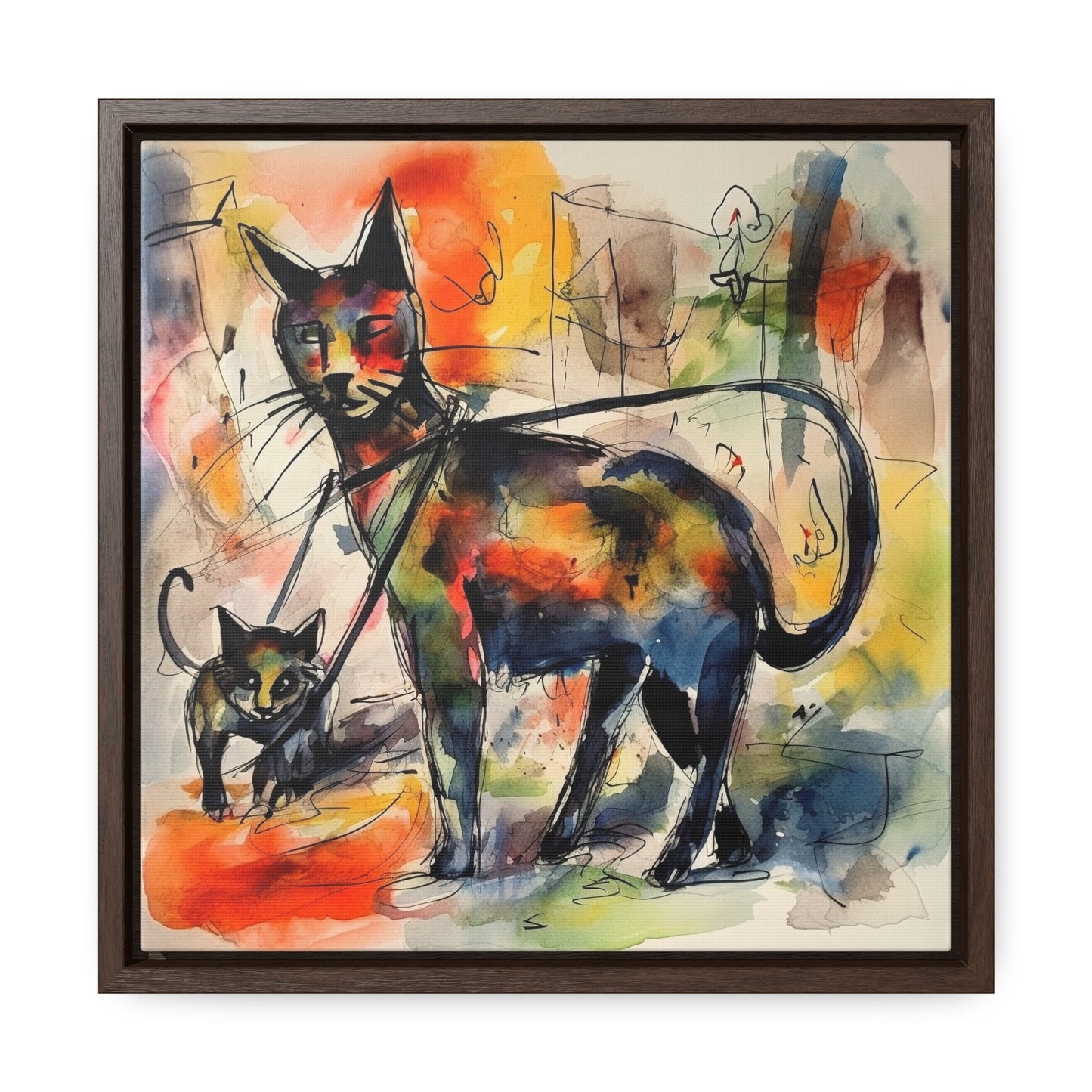 Cat 72, Gallery Canvas Wraps, Square Frame