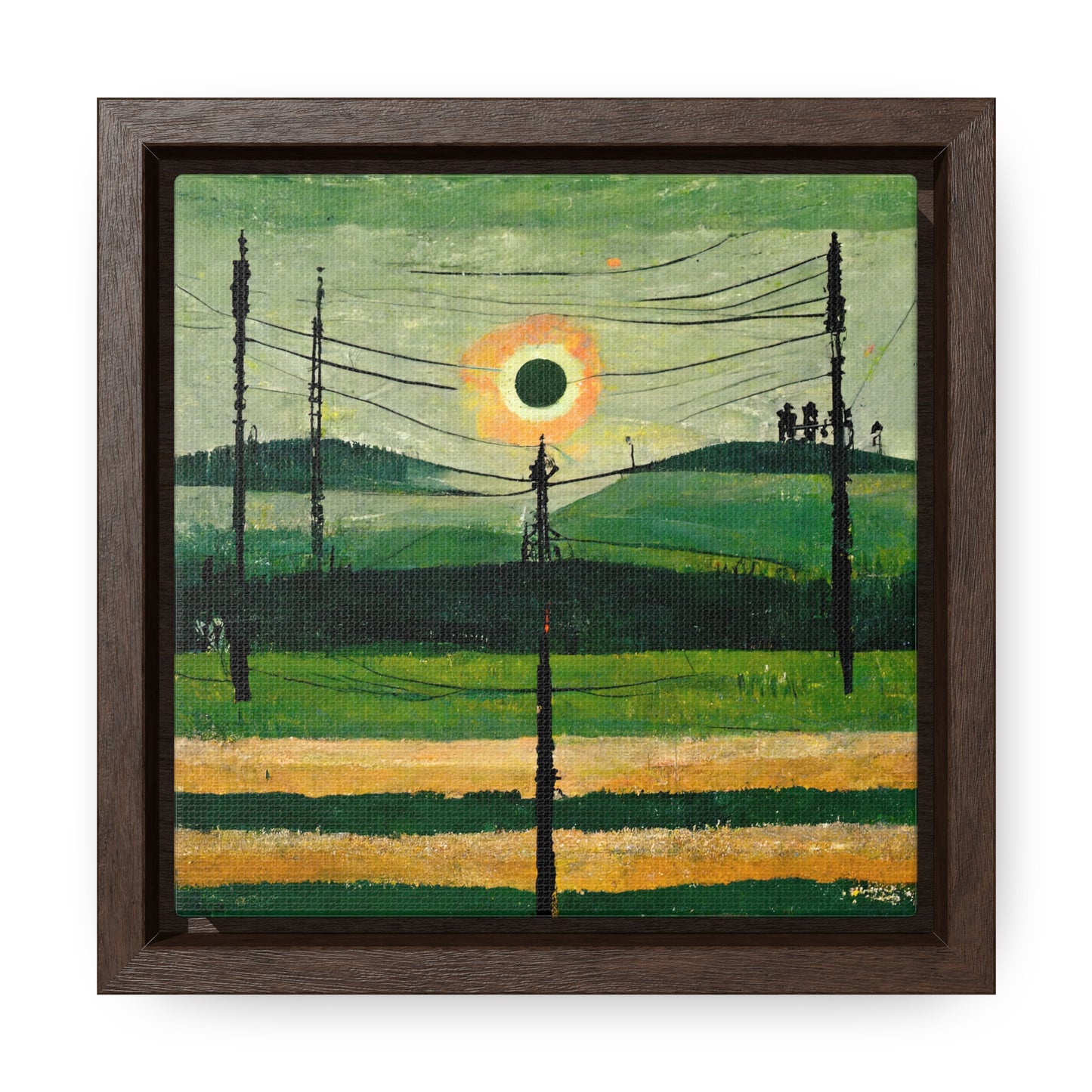 Land of the Sun 32, Valentinii, Gallery Canvas Wraps, Square Frame