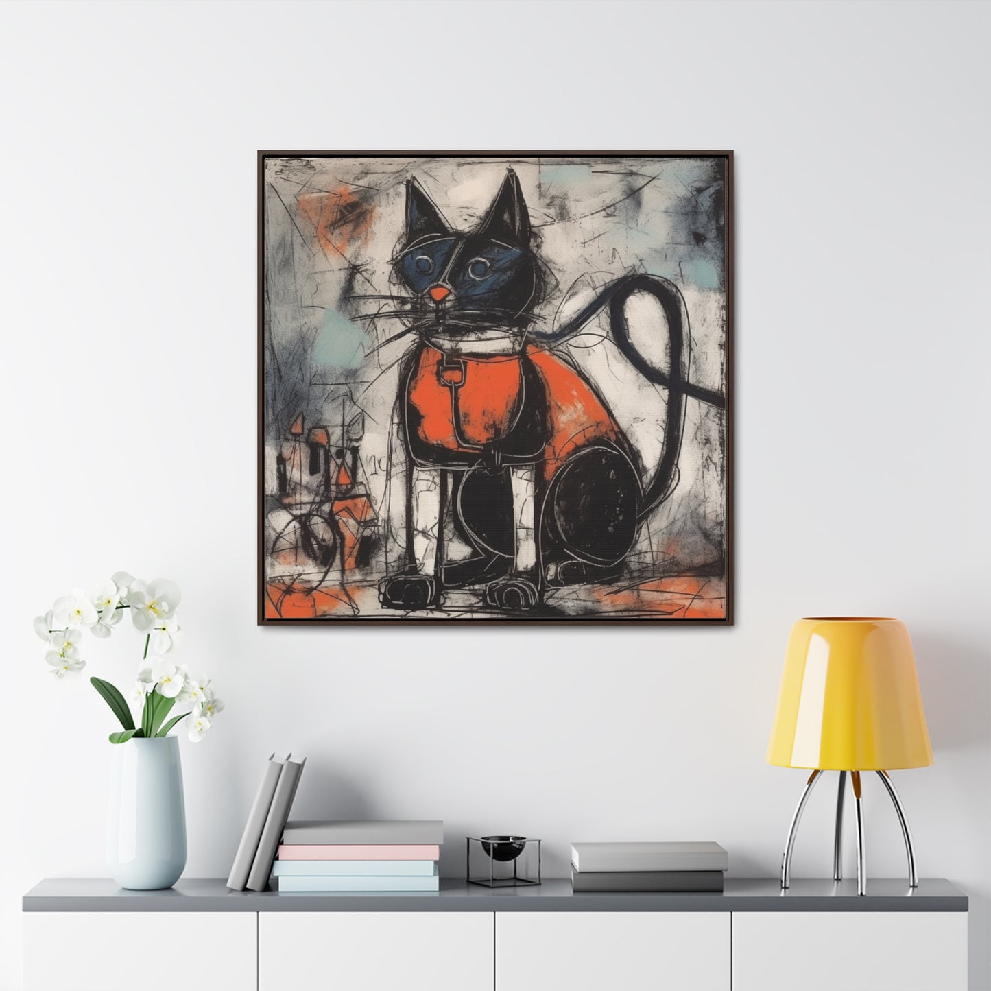 Cat 35, Gallery Canvas Wraps, Square Frame