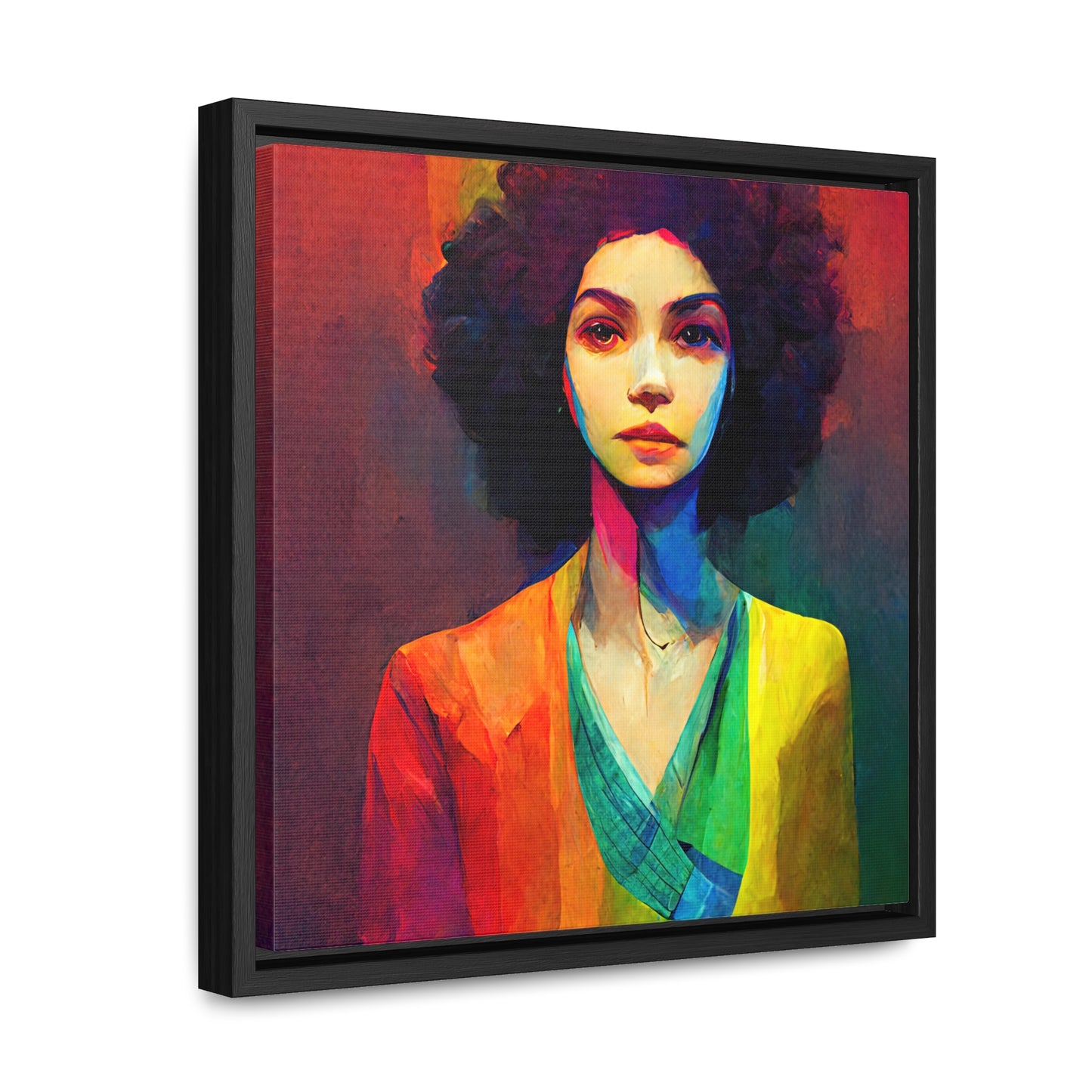 Lady's faces 20, Valentinii, Gallery Canvas Wraps, Square Frame