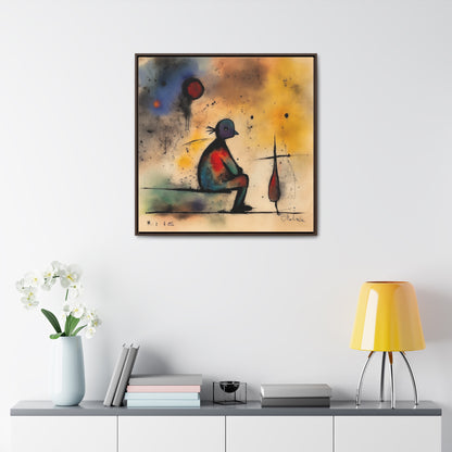 Sad Man 17, Valentinii, Gallery Canvas Wraps, Square Frame