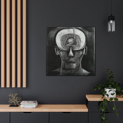 Brain 39, Valentinii, Gallery Canvas Wraps, Square Frame