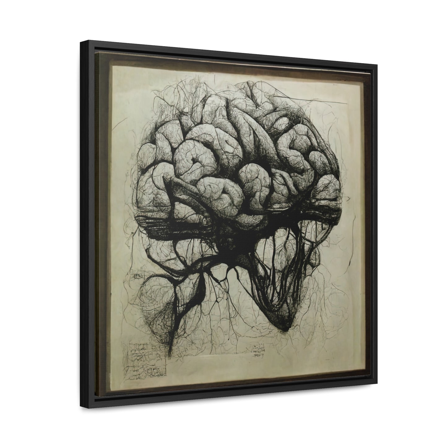 Brain 55, Valentinii, Gallery Canvas Wraps, Square Frame