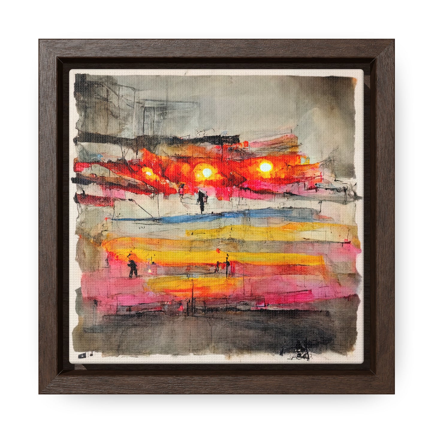 Land of the Sun 9, Valentinii, Gallery Canvas Wraps, Square Frame