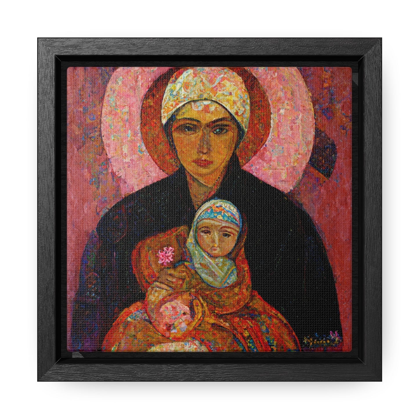 Mary and the Child 7, Valentinii, Gallery Canvas Wraps, Square Frame