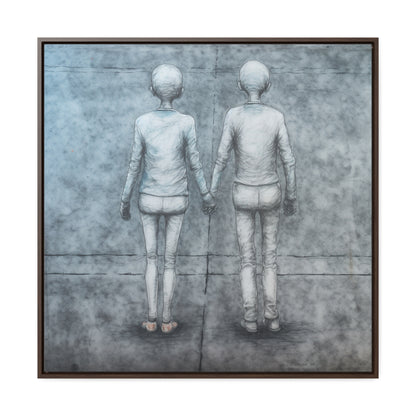 The Courage of Vulnerability 13, Valentinii, Gallery Canvas Wraps, Square Frame