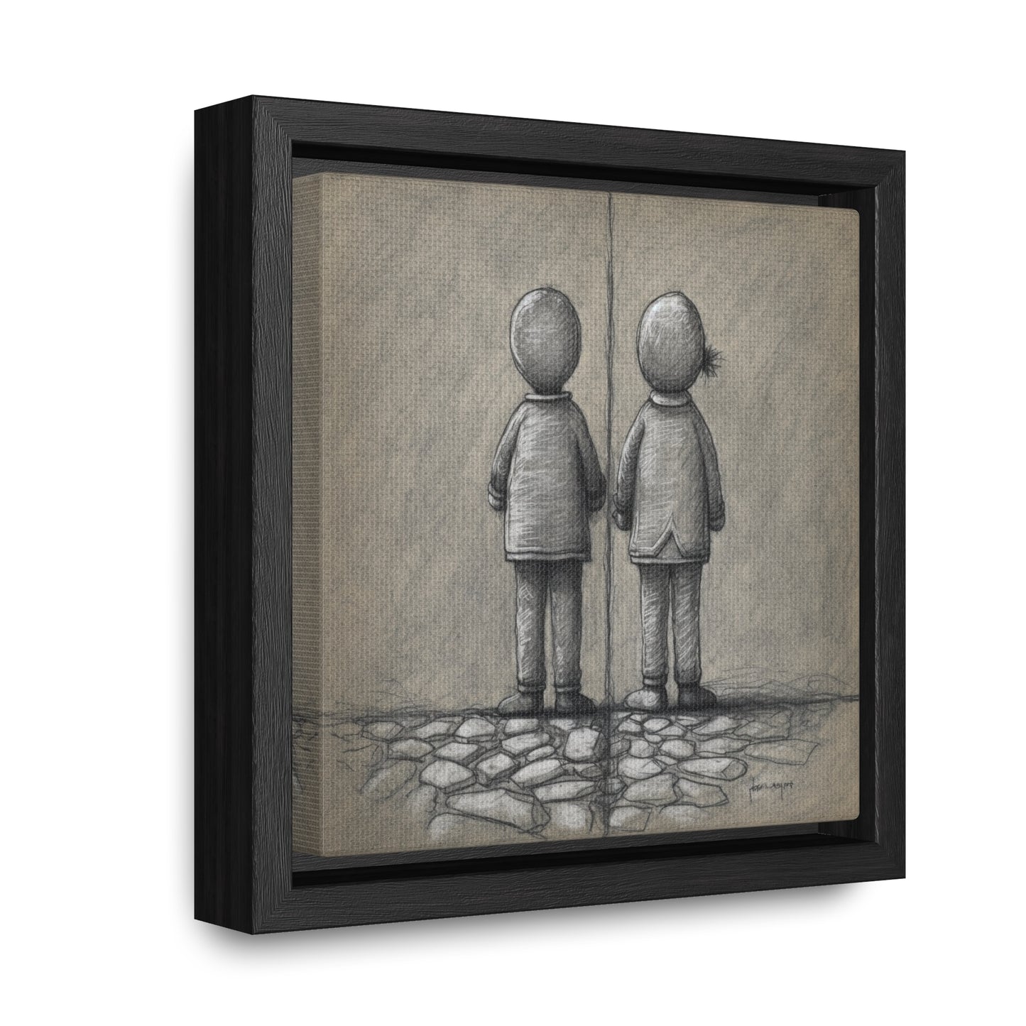 The Courage of Vulnerability 7, Valentinii, Gallery Canvas Wraps, Square Frame