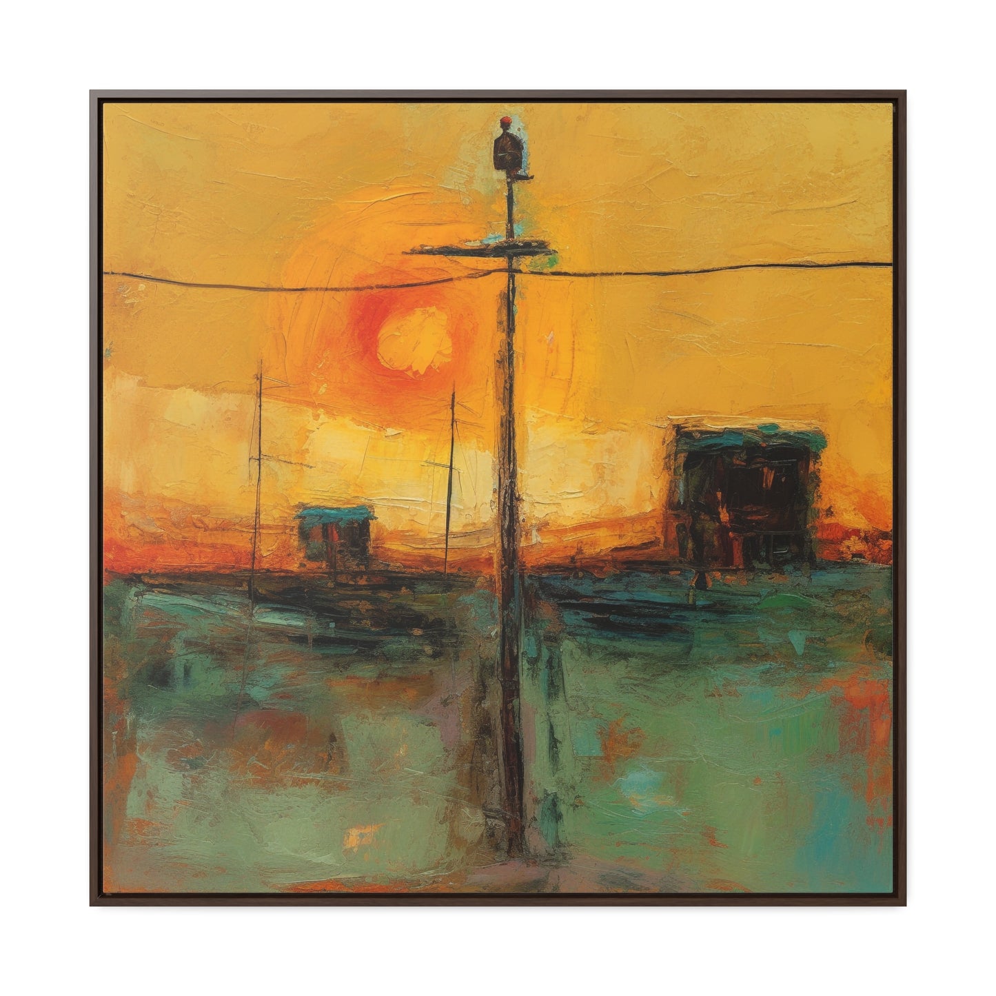 Land of the Sun 55, Valentinii, Gallery Canvas Wraps, Square Frame