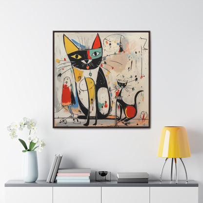 Cat 64, Gallery Canvas Wraps, Square Frame