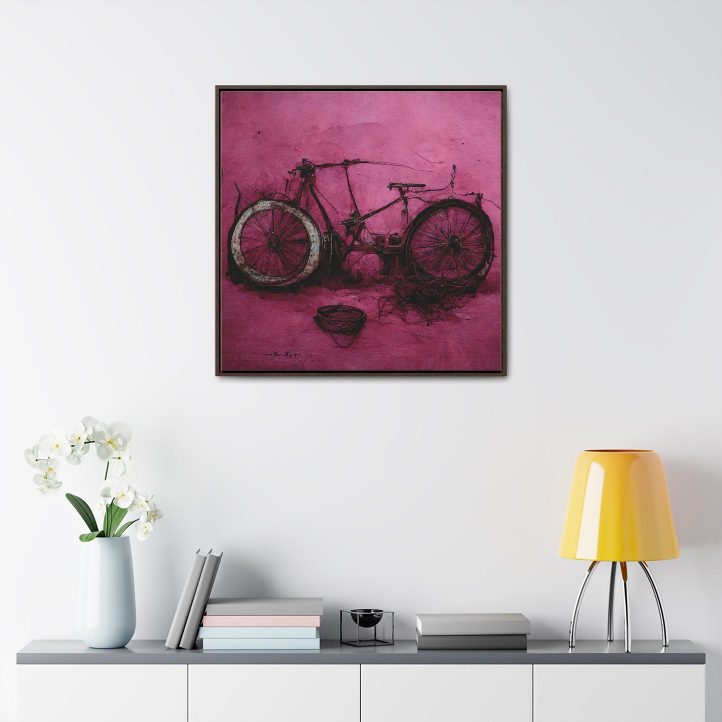 Bicycle 5, Valentinii, Gallery Canvas Wraps, Square Frame