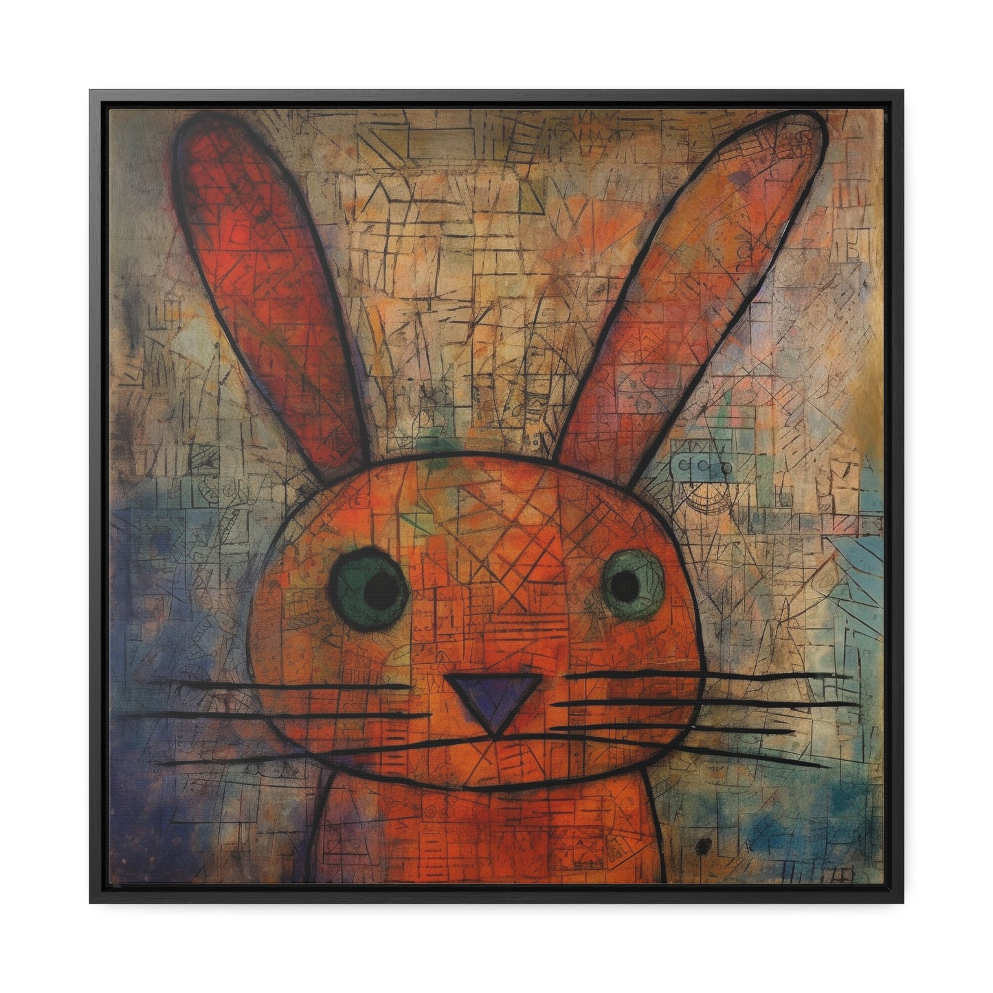 Rabbit 8, Gallery Canvas Wraps, Square Frame