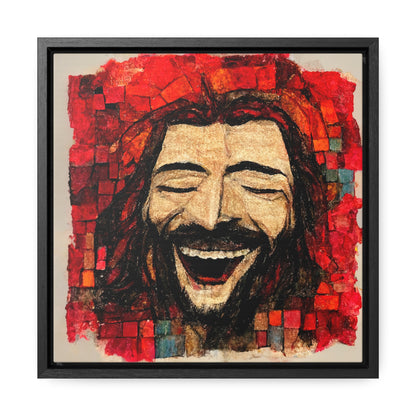 Jesus smiling 5, Valentinii, Gallery Canvas Wraps, Square Frame