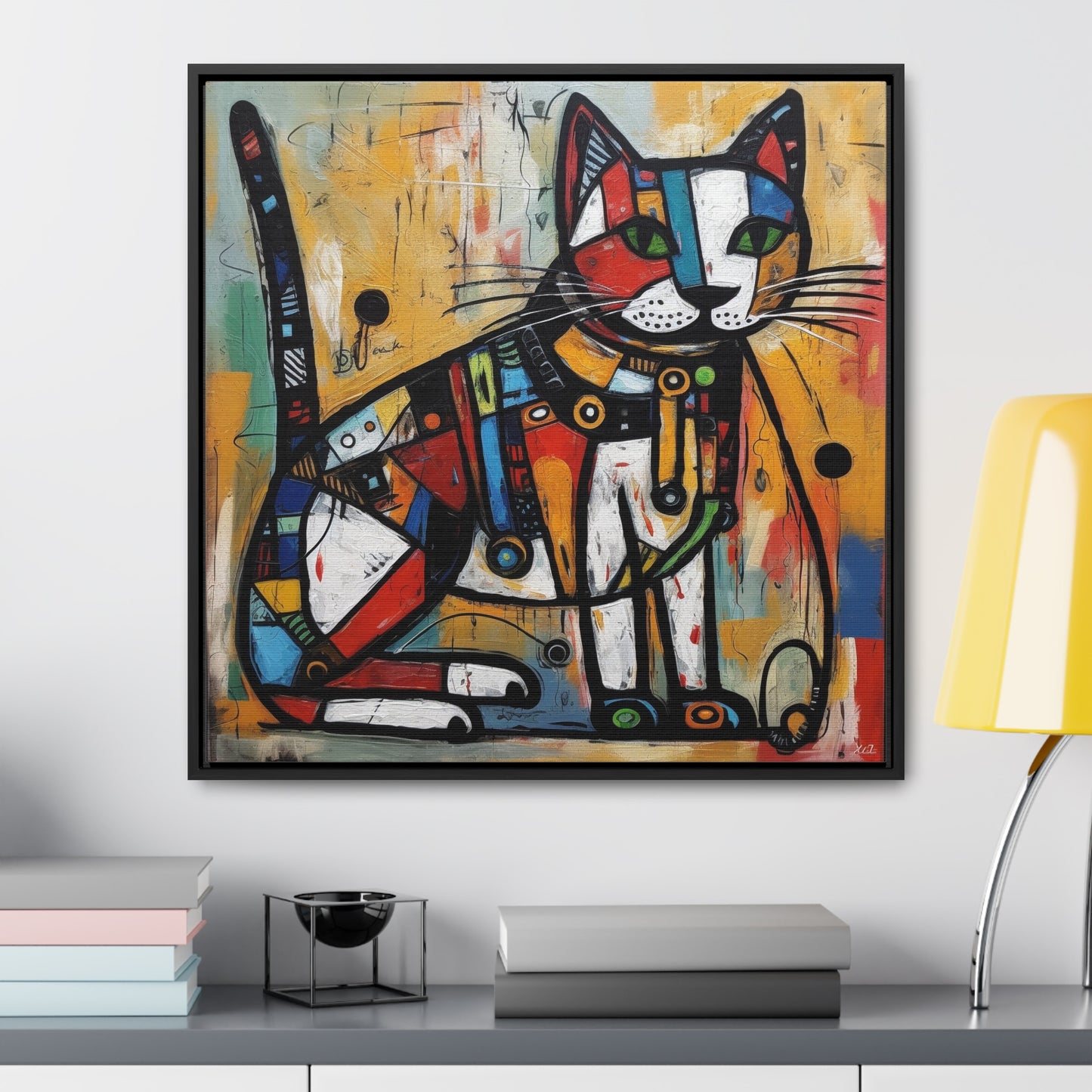 Cat 93, Gallery Canvas Wraps, Square Frame