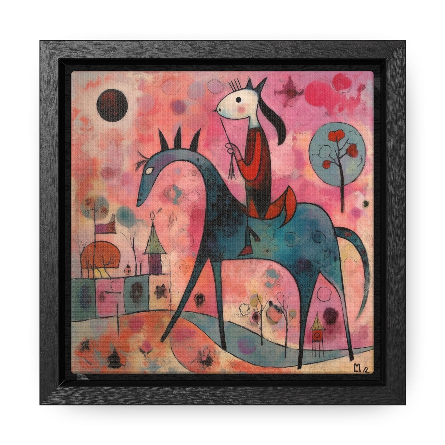 The Dreams of the Child 16, Gallery Canvas Wraps, Square Frame