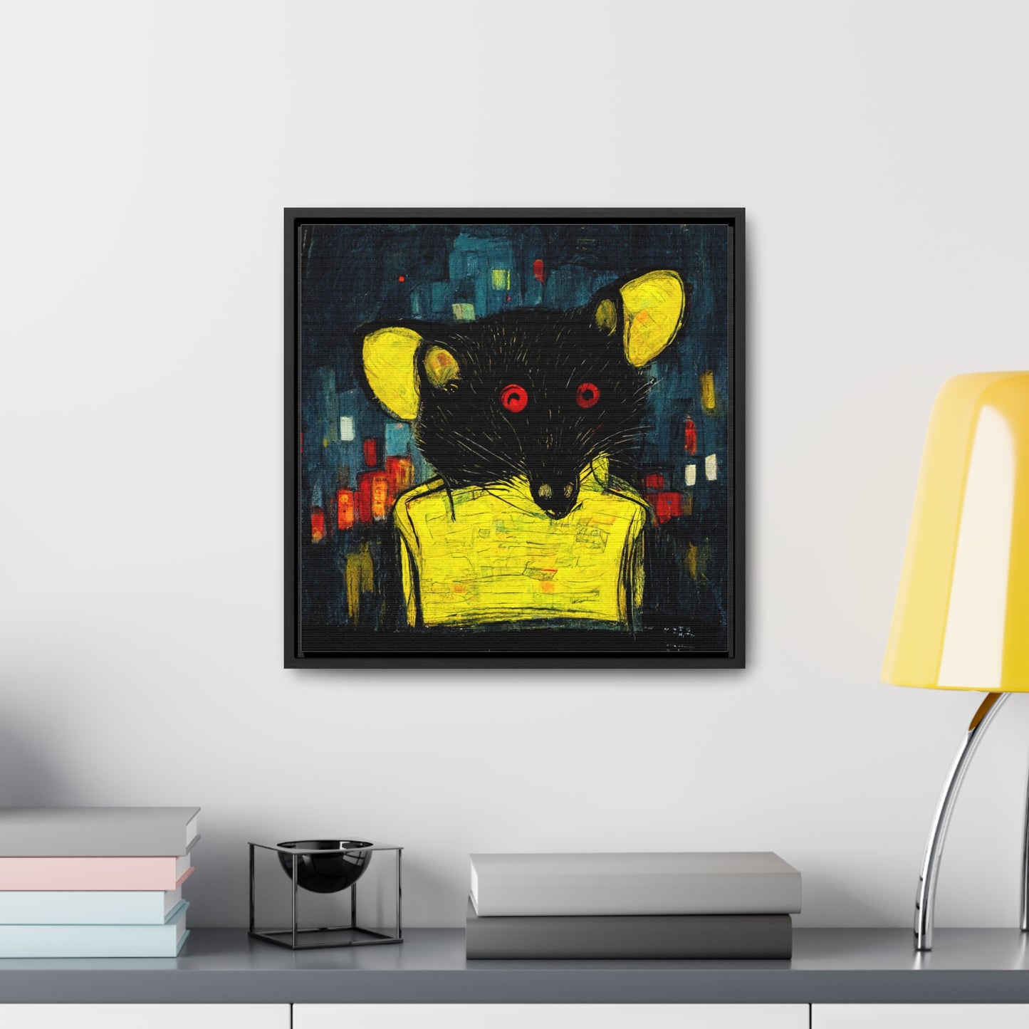 Urban Rat 7, Valentinii, Gallery Canvas Wraps, Square Frame