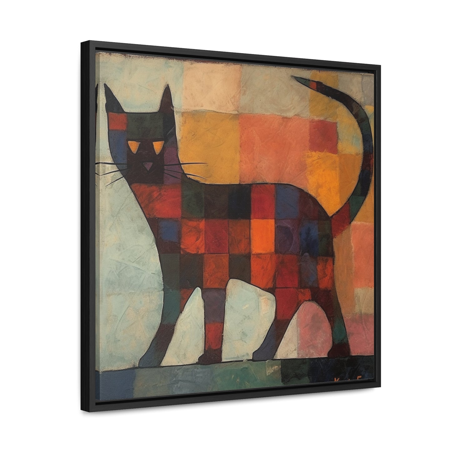 Cat 18, Gallery Canvas Wraps, Square Frame