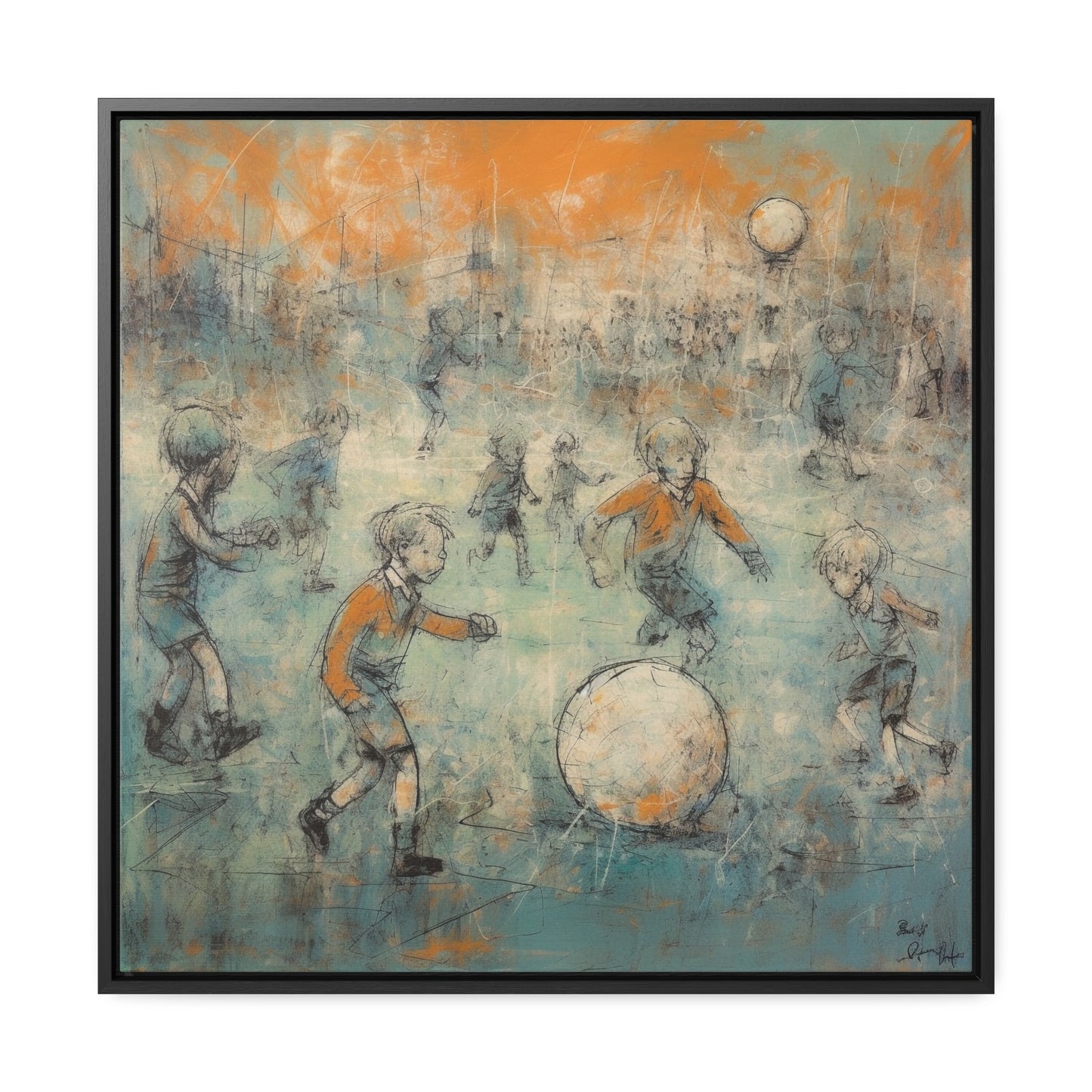 Childhood 35, Gallery Canvas Wraps, Square Frame