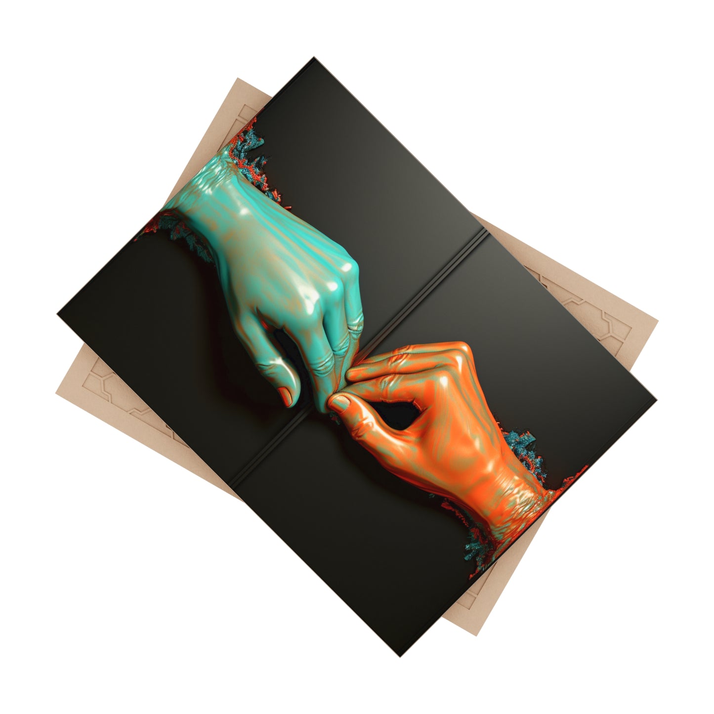 Hands 45, Ceramic Photo Tile