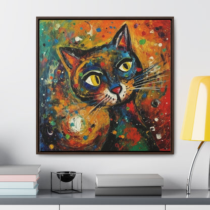 Cat 131, Gallery Canvas Wraps, Square Frame