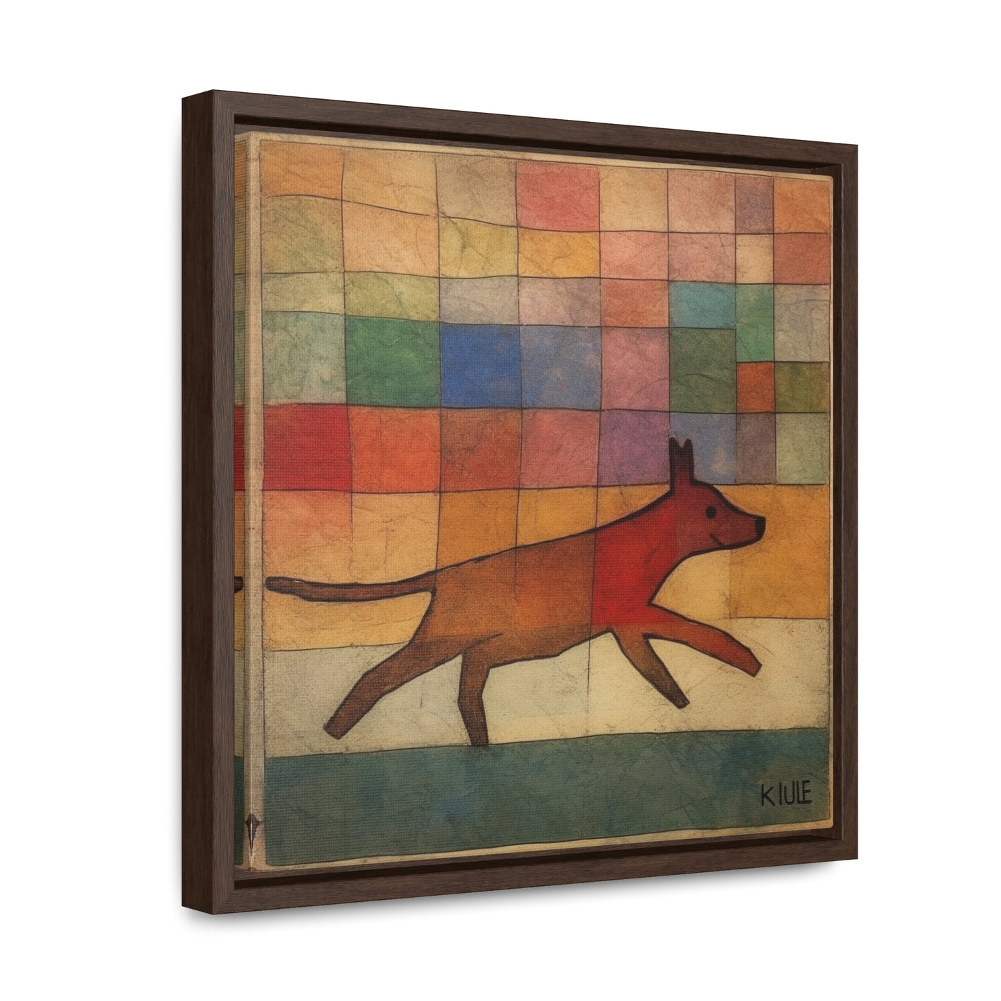 V Dog 7, Gallery Canvas Wraps, Square Frame