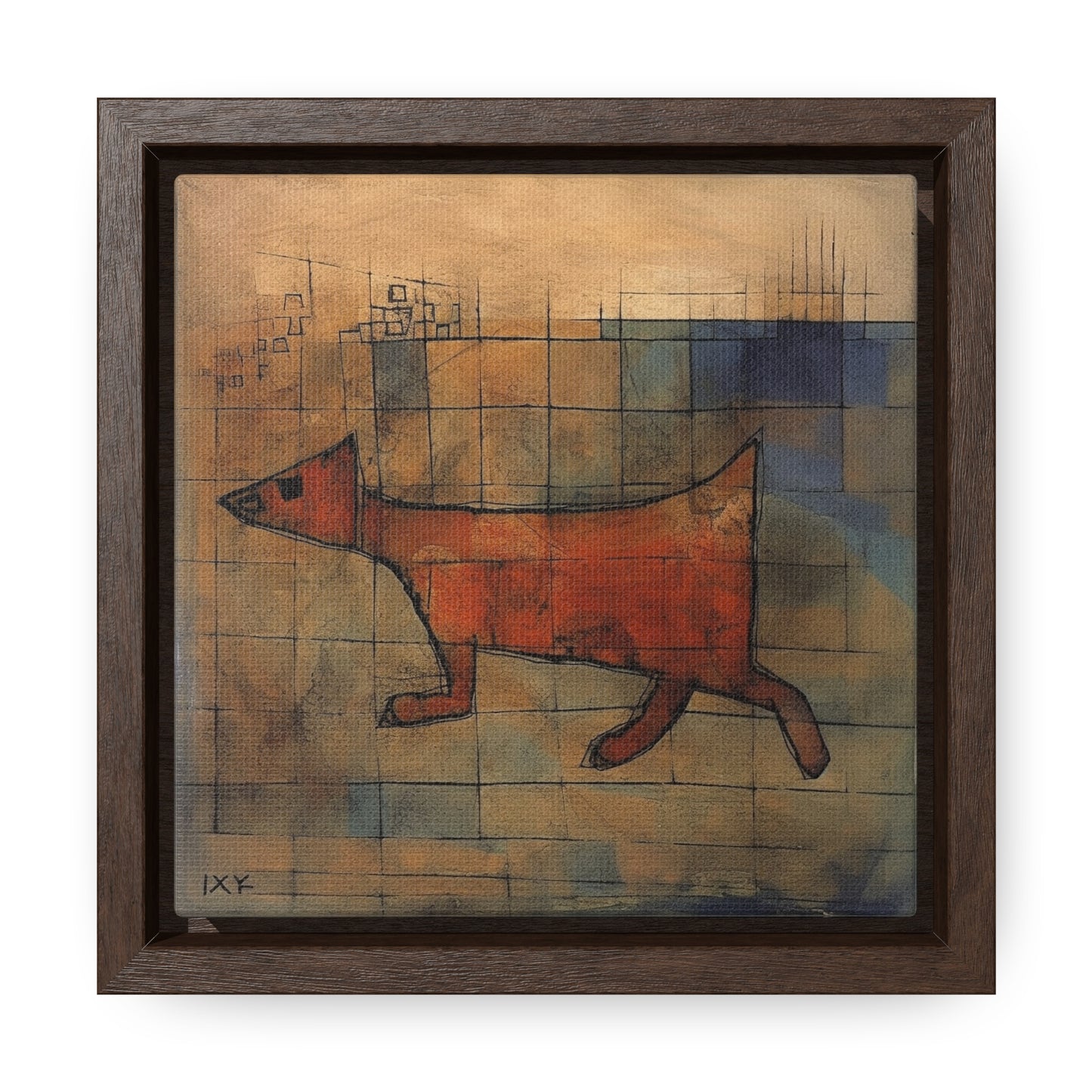 V Dog 11, Gallery Canvas Wraps, Square Frame