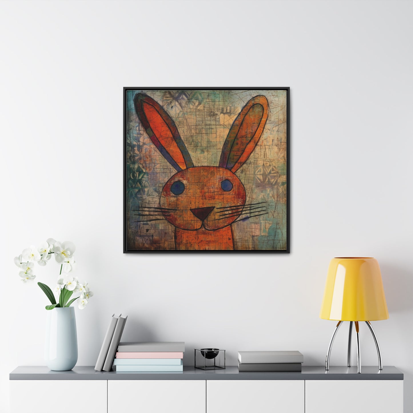 Rabbit 9, Gallery Canvas Wraps, Square Frame